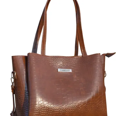 Carrylux Croco Tote Bag