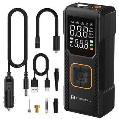 Portronics Vayu 9.0 Tyre Inflator
